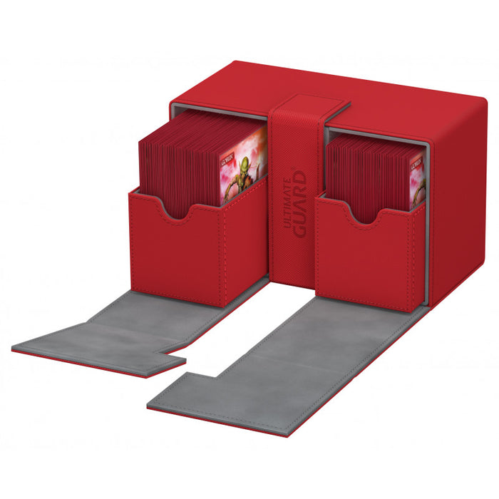 Ultimate Guard - Twin Flip'n'Tray 160+ Xenoskin Deck Case - Red