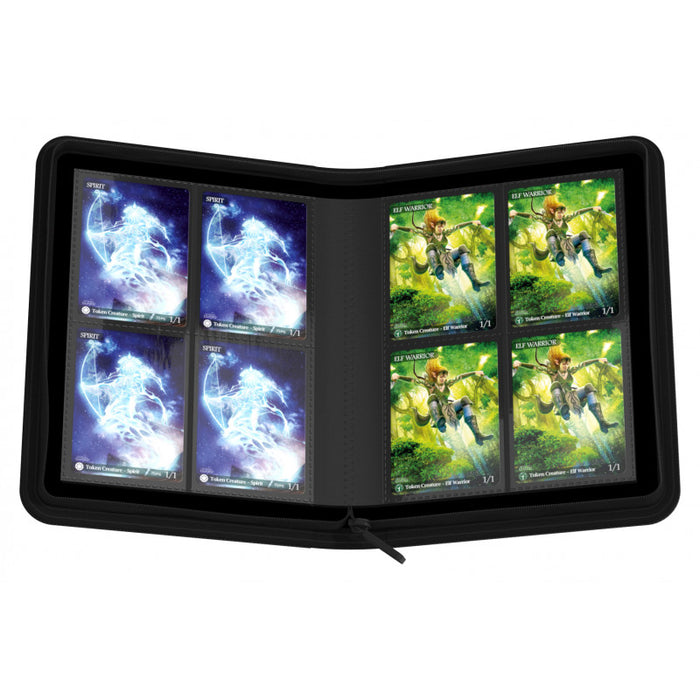 Ultimate Guard - 8 Pocket ZipFolio Xenoskin Playset Binder - Black